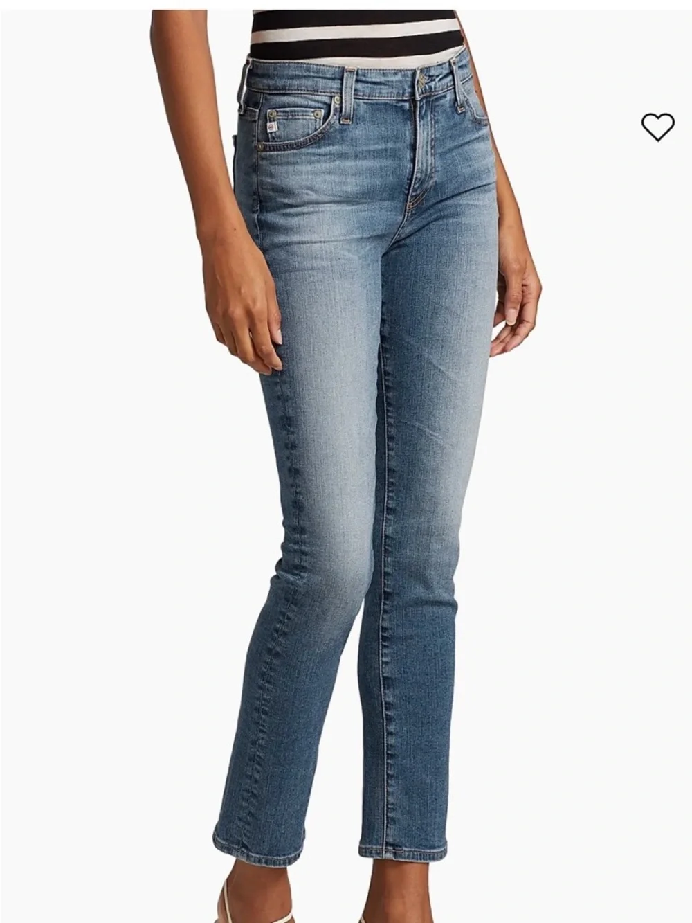 AG-ed denim Adriano Goldschmied jeans womens straight leg High Rise 27R - Picture 1 of 11